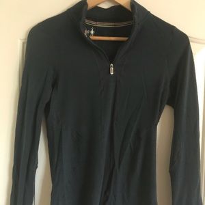 Smartwool Midweight 3/4 Zip Long sleeve tech shirt